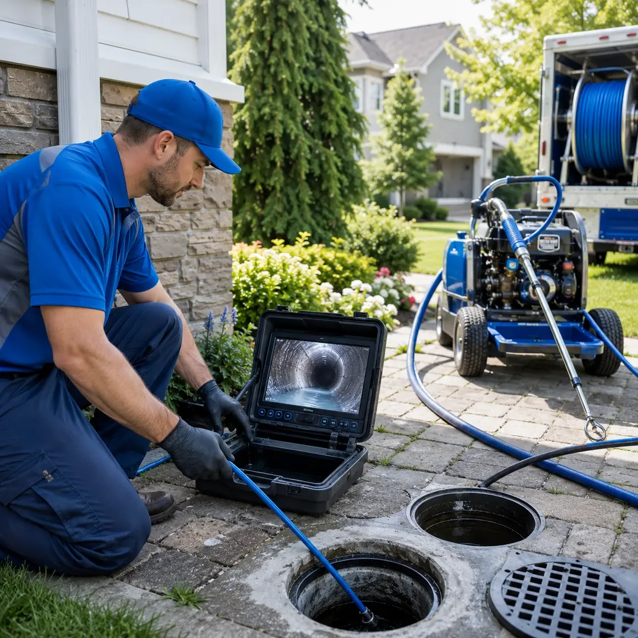 Outdoor drain cleaning professionals serving Bushland, TX